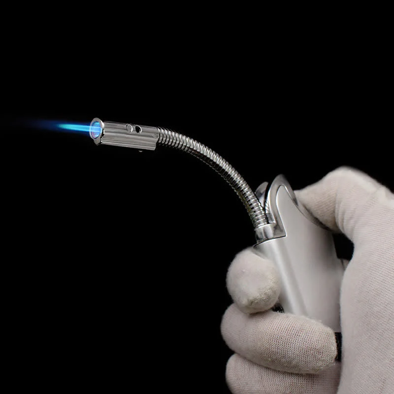 Flexible Long Ignition Pipe LED Flashlight Butane Lighter - Image 3