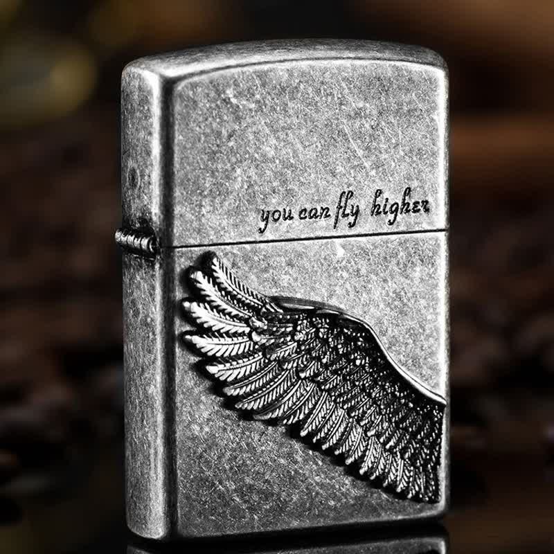 Flying Angel Wings Refillable Kerosene Lighter - Image 3