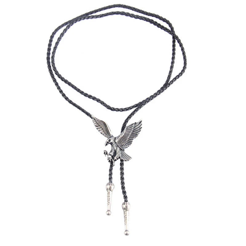 Flying Eagle Animal Western Bolo Tie - Image 3
