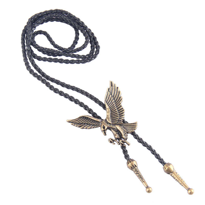 Flying Eagle Animal Western Bolo Tie - Image 5