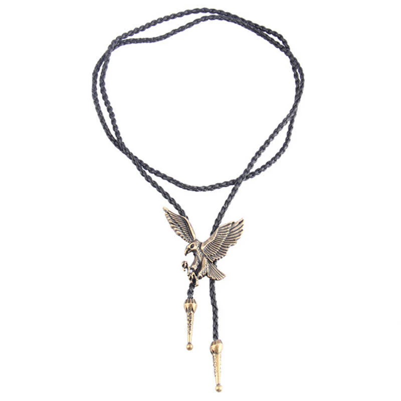 Flying Eagle Animal Western Bolo Tie - Image 6