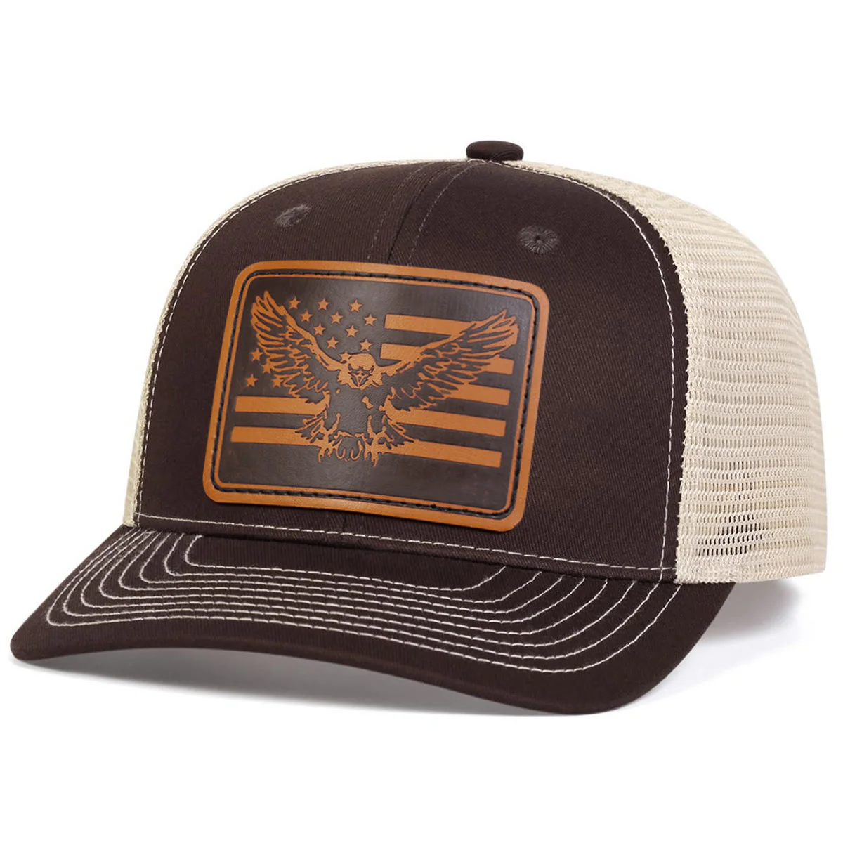 Flying Eagle Flag Adjustable Trucker Hat - Image 6