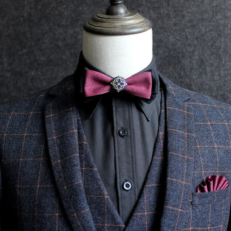 Formal Double Layers Banquet Accessories Bow Tie - Image 6