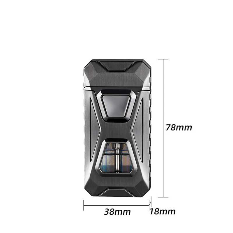 Four Ignition Methods Intelligent Dual Flame Charging & Inflatable Lighter - Image 5