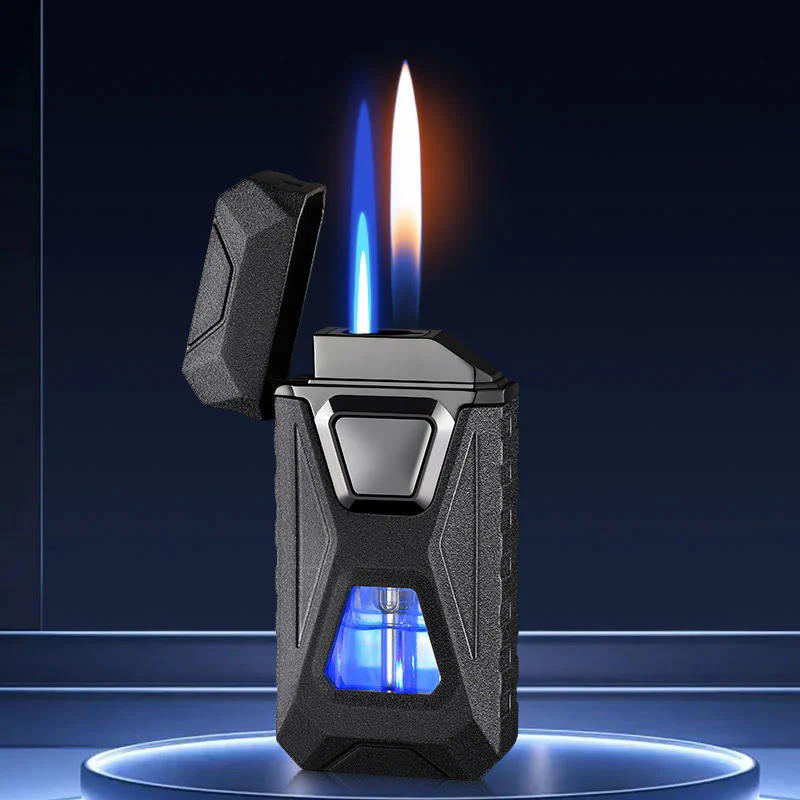 Four Ignition Methods Intelligent Dual Flame Charging & Inflatable Lighter - Image 6