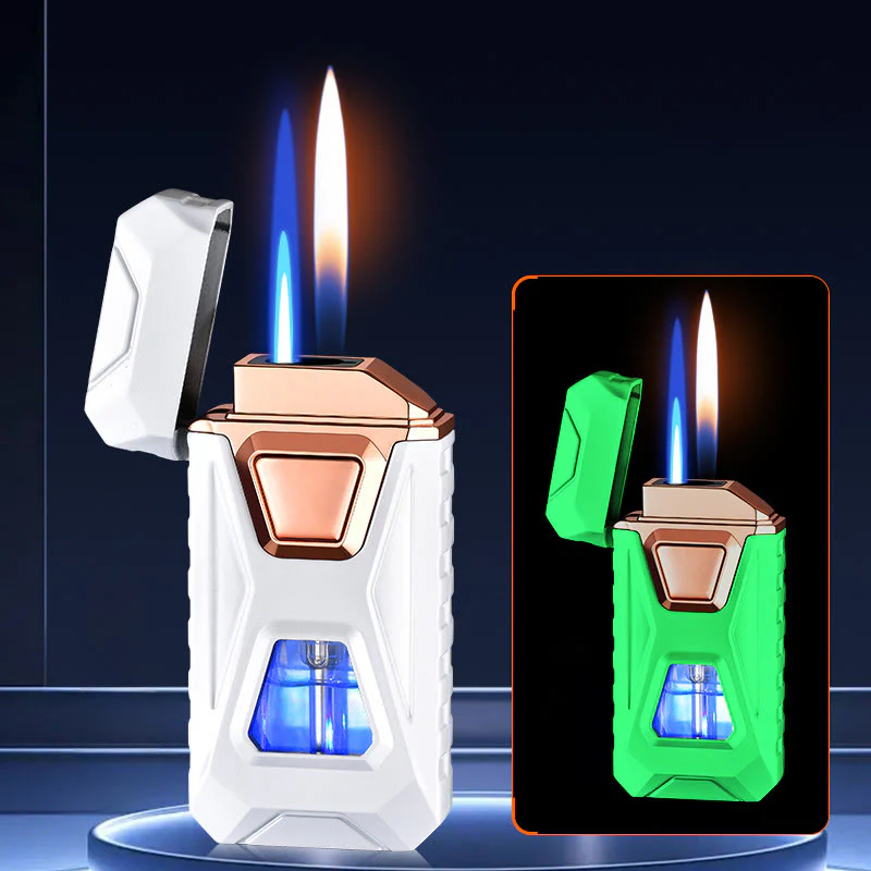 Four Ignition Methods Intelligent Dual Flame Charging & Inflatable Lighter - Image 7