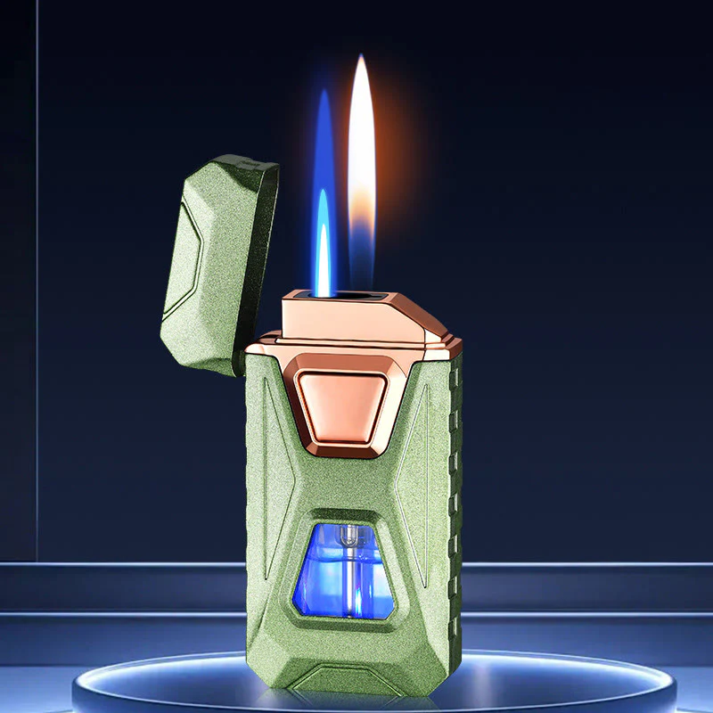 Four Ignition Methods Intelligent Dual Flame Charging & Inflatable Lighter - Image 8