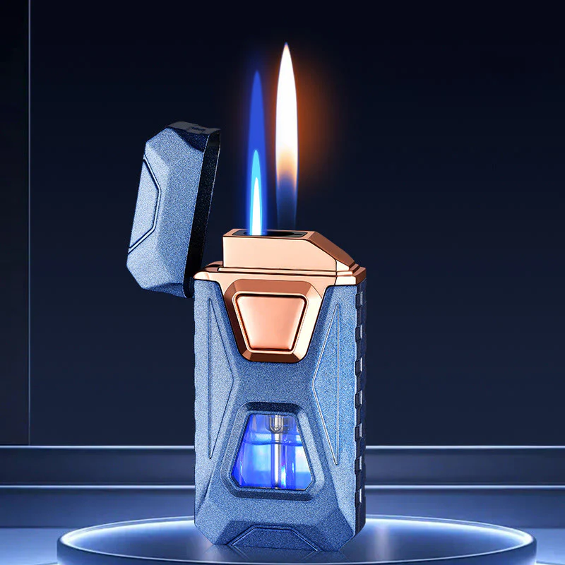Four Ignition Methods Intelligent Dual Flame Charging & Inflatable Lighter - Image 9