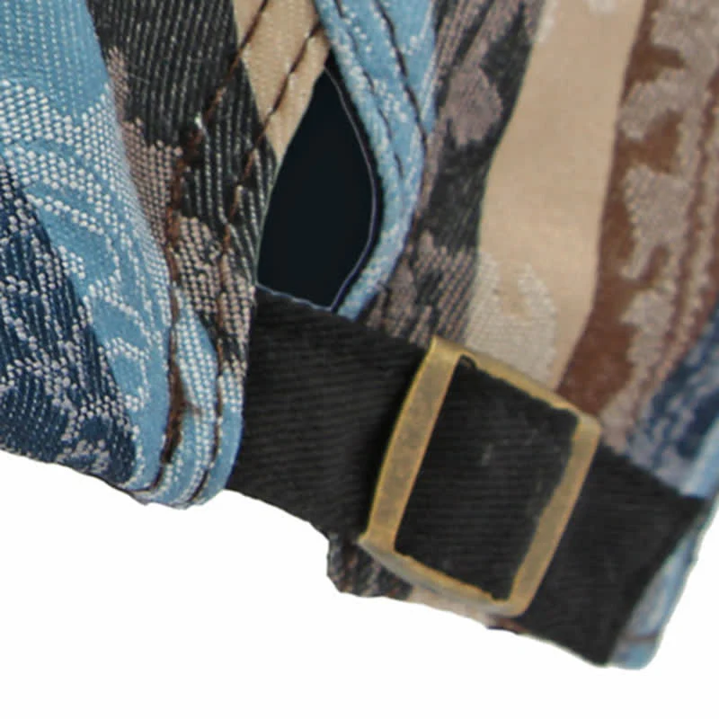 Four Seasons PaIsley Striped Flat Beret Hat - Image 14
