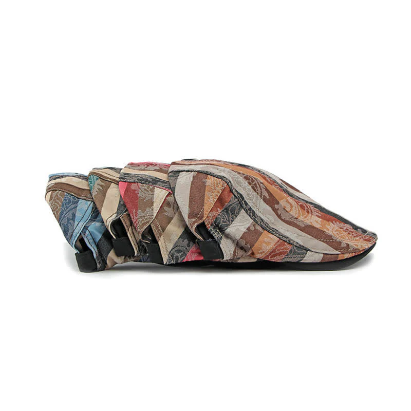 Four Seasons PaIsley Striped Flat Beret Hat - Image 7
