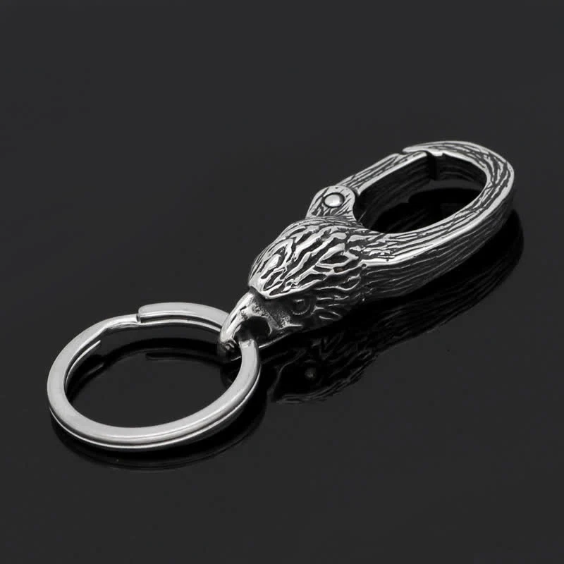 Freedom Symbol Eagle Head Viking Keychain