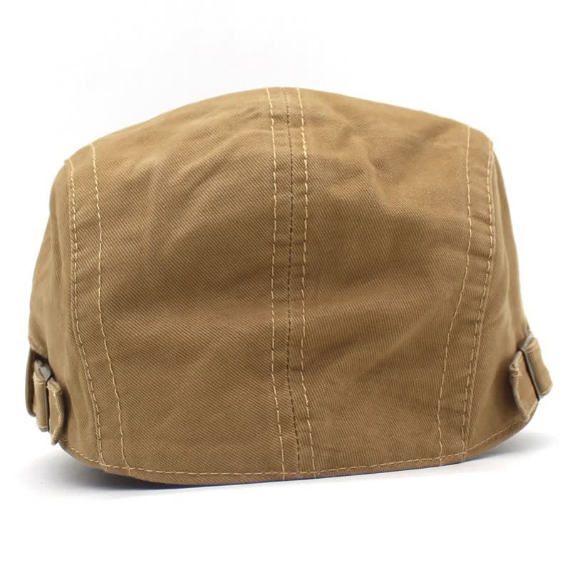 Freestyle Leather Strap I-Buckle Cotton Beret Cap - Image 5