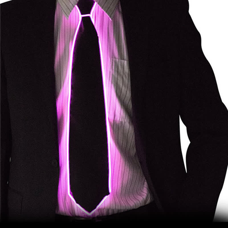 Funny Neon LED Colorful Glowing Necktie - Image 10