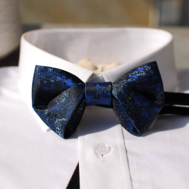 Gentlemanlike Royal Rhinestone Navy Bow Ties Bundle Set - Image 3