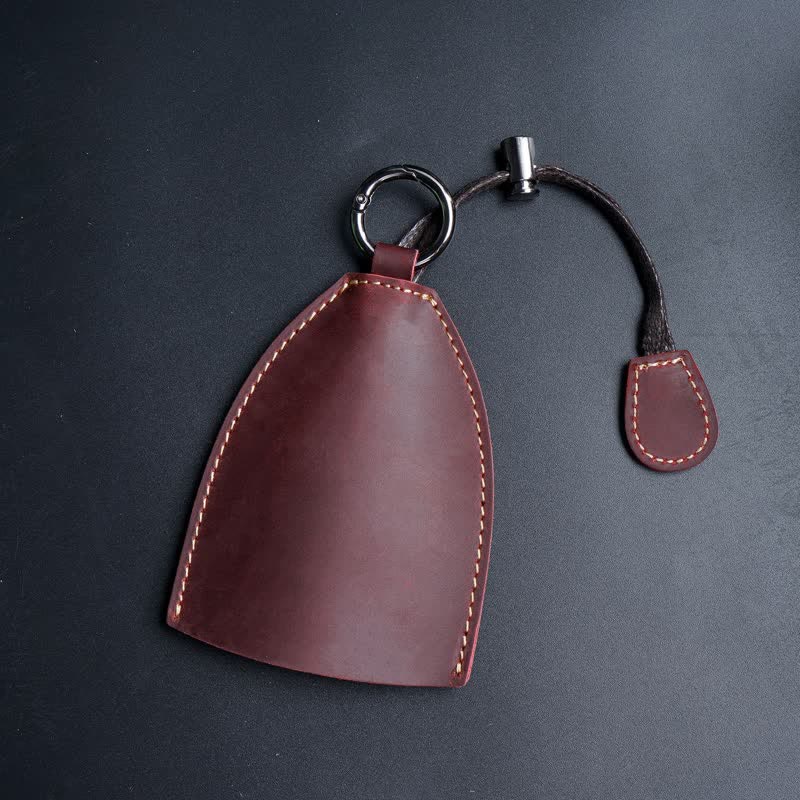 Genuine Leather Storage Bag Pull-out Key Case - Image 14