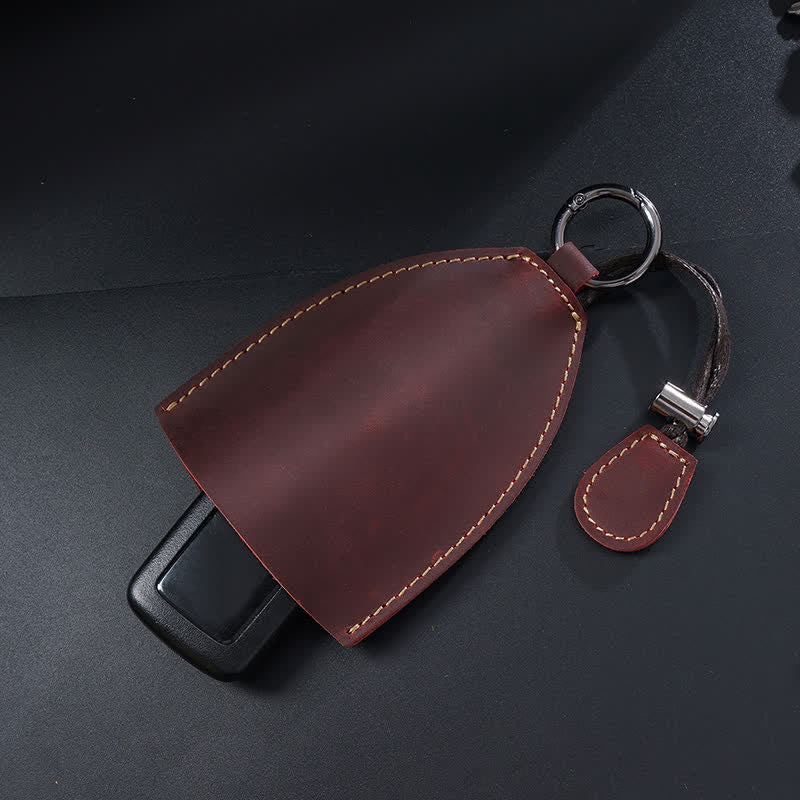 Genuine Leather Storage Bag Pull-out Key Case - Image 6