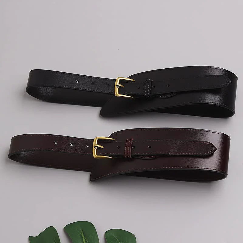 Girdle Waistband Women's Genuine Leather Corset Belt - Image 5