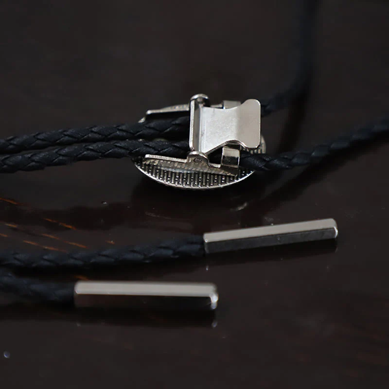 Glitter Purple Gem Retro Metal Bolo Ties - Image 9
