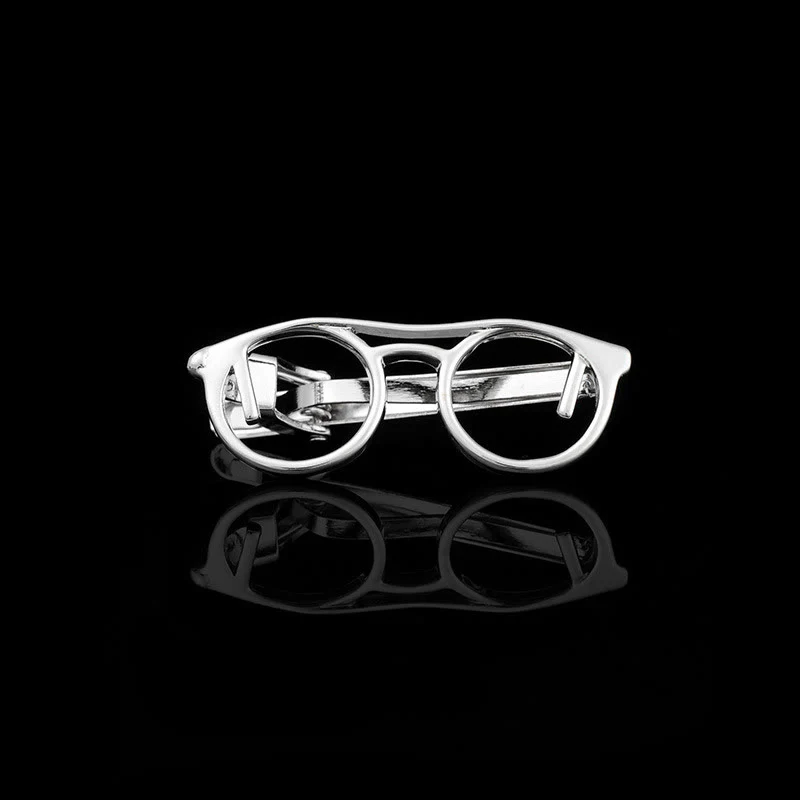 Gold And Silver Glasses Tie Clip For Daily Suit - Image 10