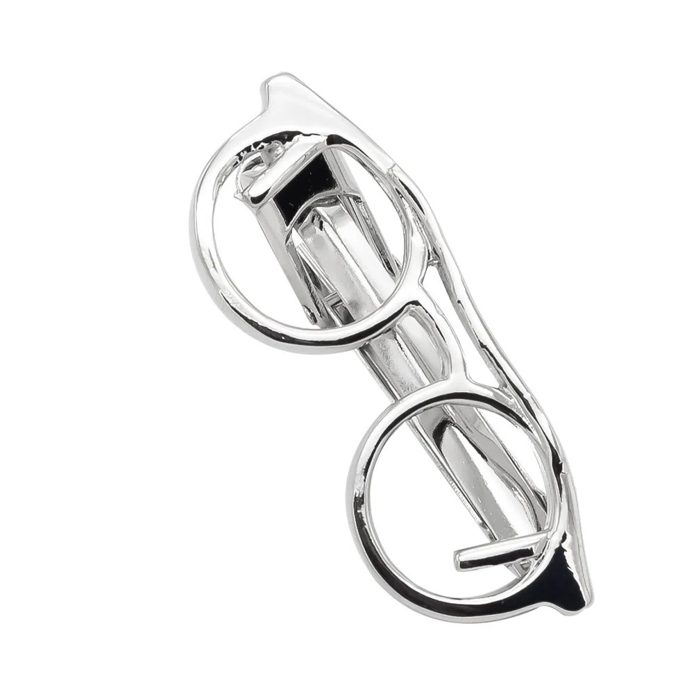 Gold And Silver Glasses Tie Clip For Daily Suit - Image 11