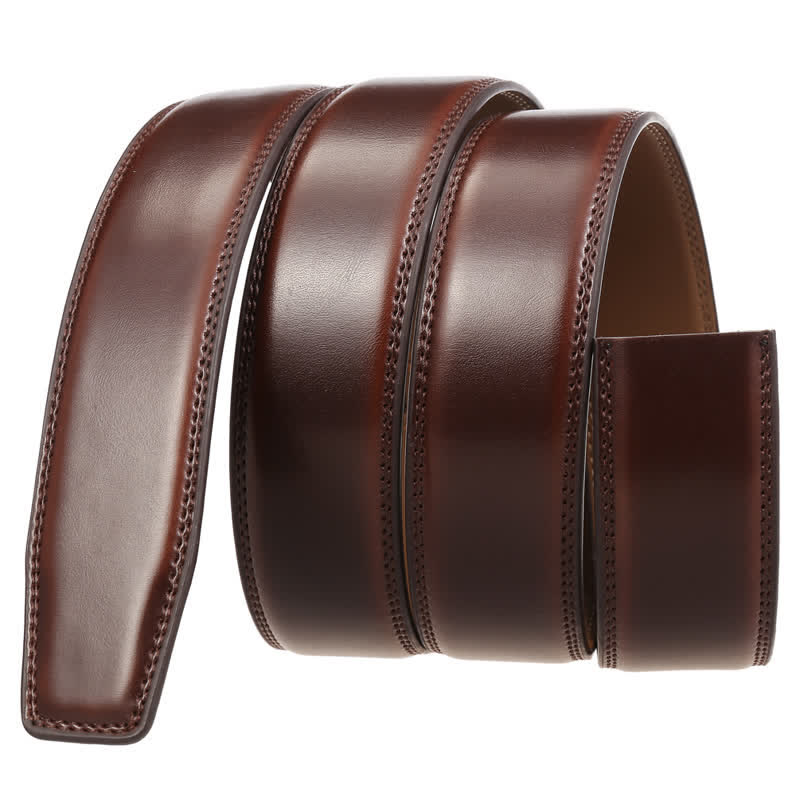 Gold Personalized Gift Idea Custom DIY Automatic Buckle Leather Belt - Image 10