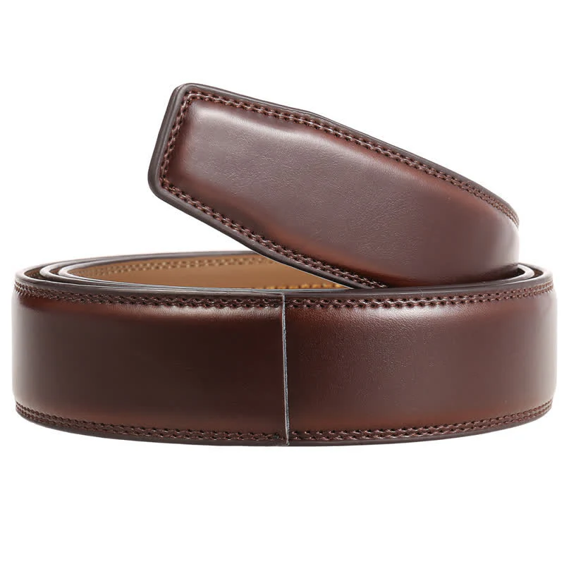 Gold Personalized Gift Idea Custom DIY Automatic Buckle Leather Belt - Image 11