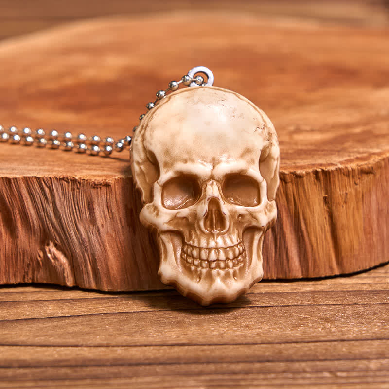 Gold Skull DIY Hidden Knife Belt Buckle Bull Pendant Skull Head Necklace Bundle Set - Image 6