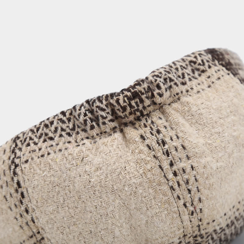 Gradient Color Fringe Herringbone Newsboy Beret Hat - Image 6
