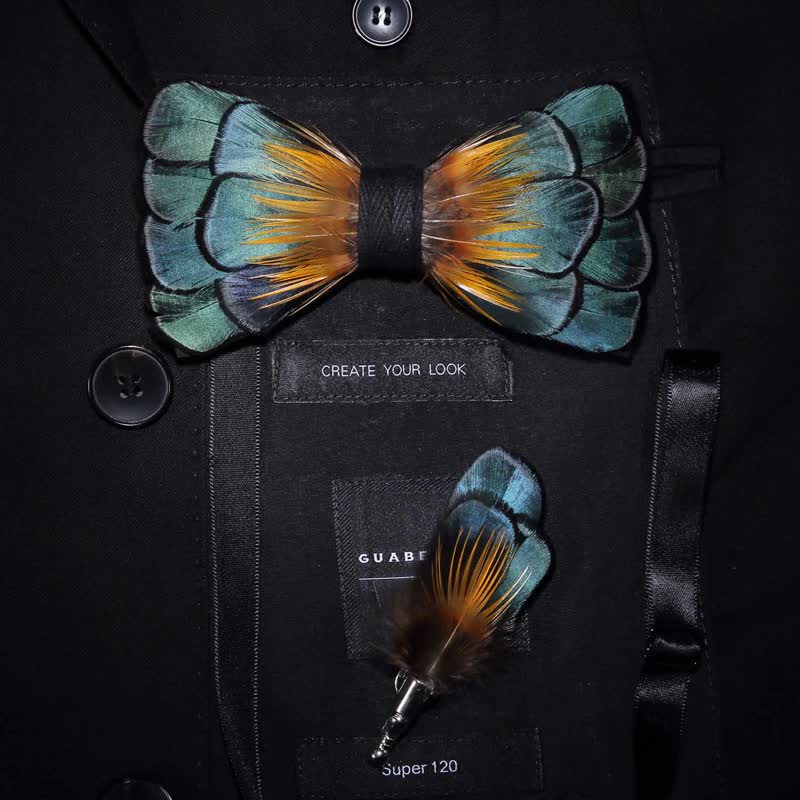 Green Classic Feather Bow Tie Collection Bundle - Image 10