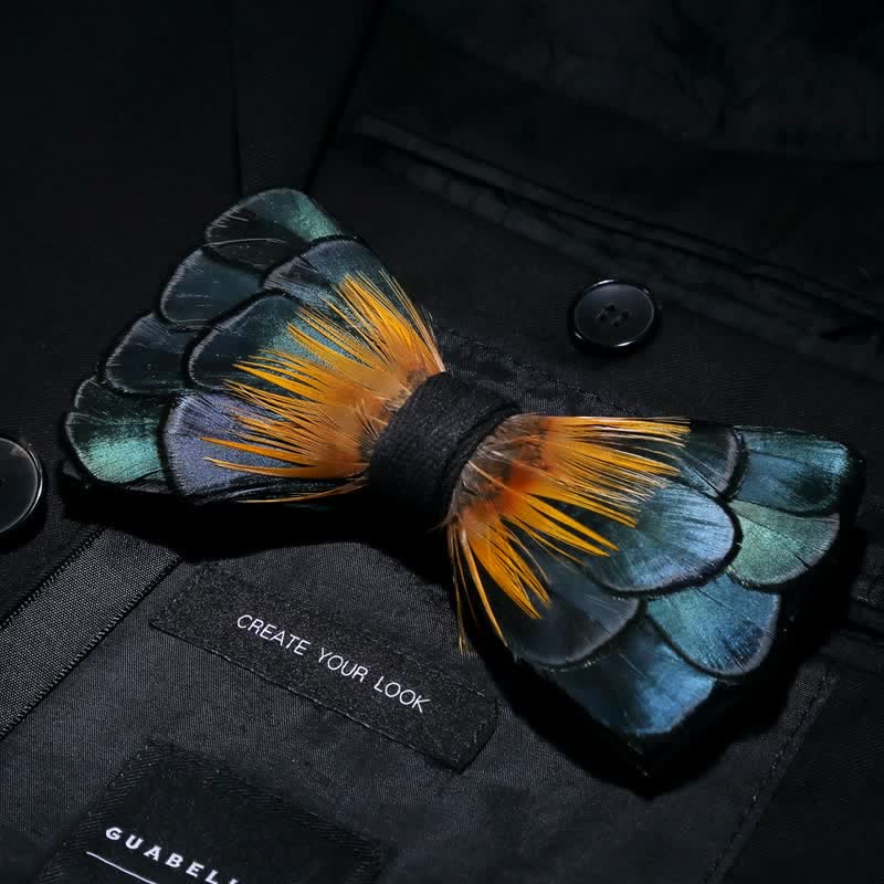 Green Classic Feather Bow Tie Collection Bundle - Image 11