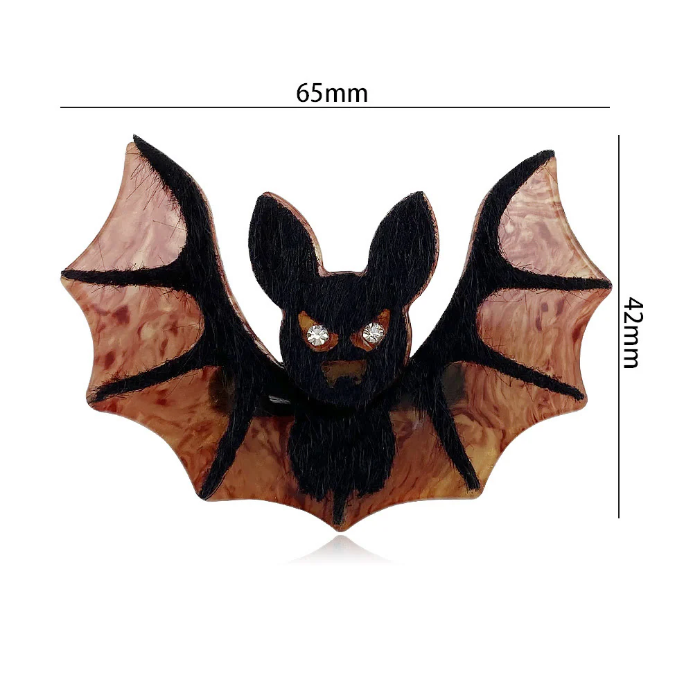 Halloween Handmade Acrylic Bat Brooch - Image 3