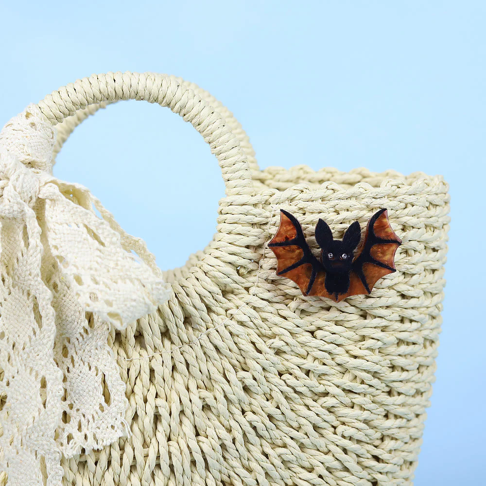 Halloween Handmade Acrylic Bat Brooch - Image 4