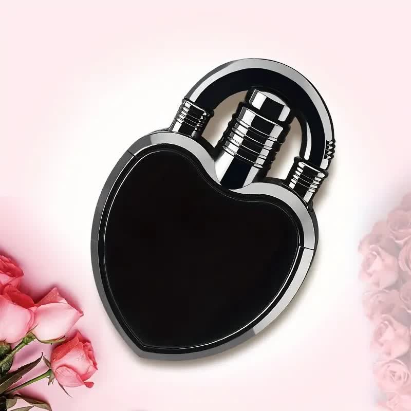 Heart & Lock Shape Jet Single Flame Refillable Butane Lighter - Image 11
