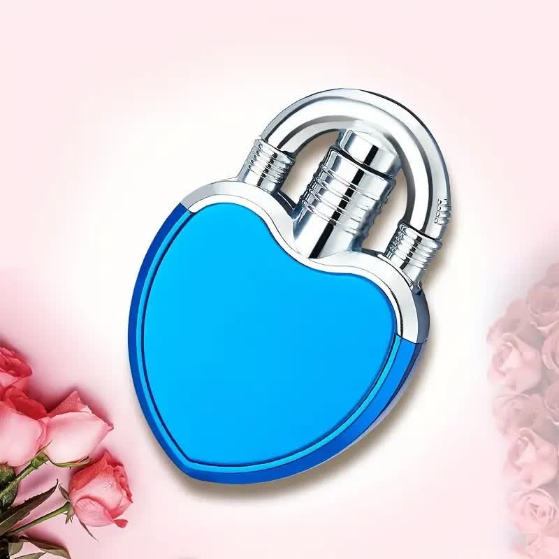 Heart & Lock Shape Jet Single Flame Refillable Butane Lighter - Image 4