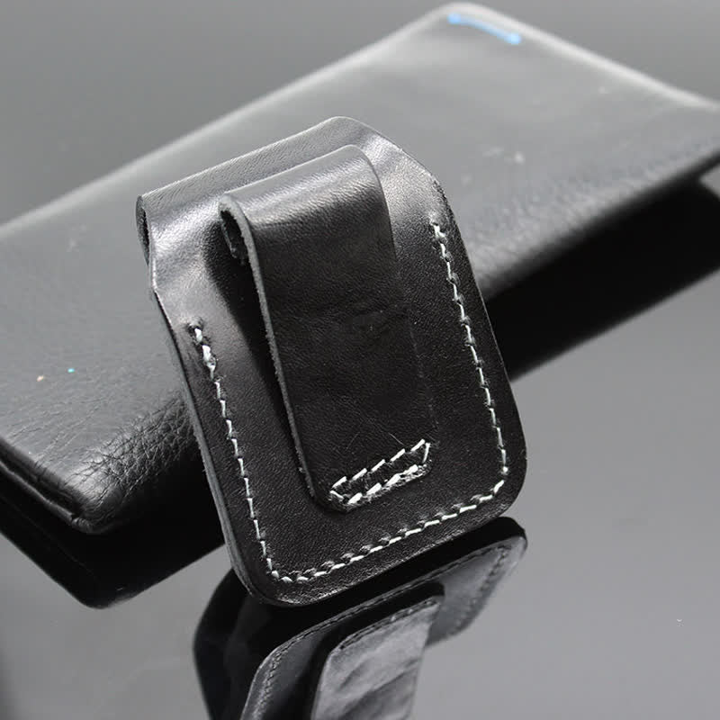 Indian Turquoise Lighter Holder Leather Belt Bag - Image 11