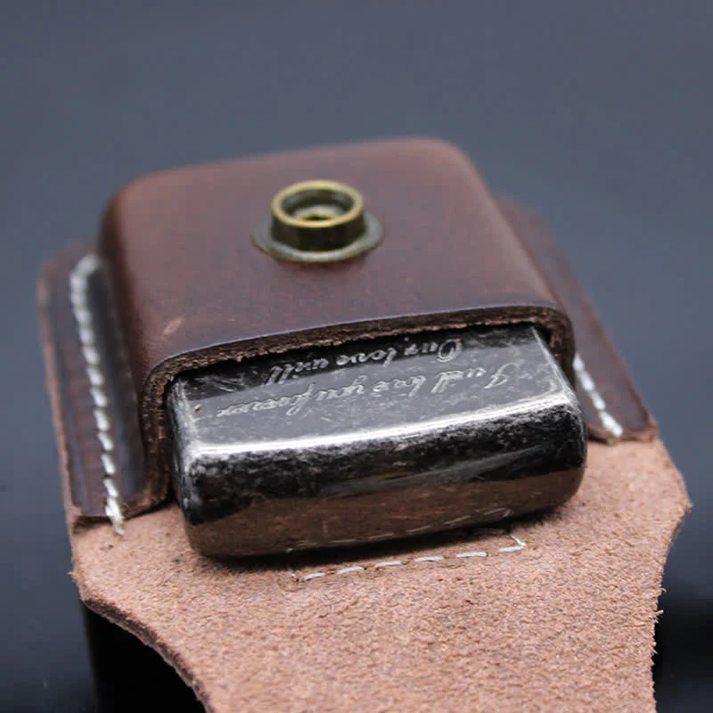 Indian Turquoise Lighter Holder Leather Belt Bag - Image 8