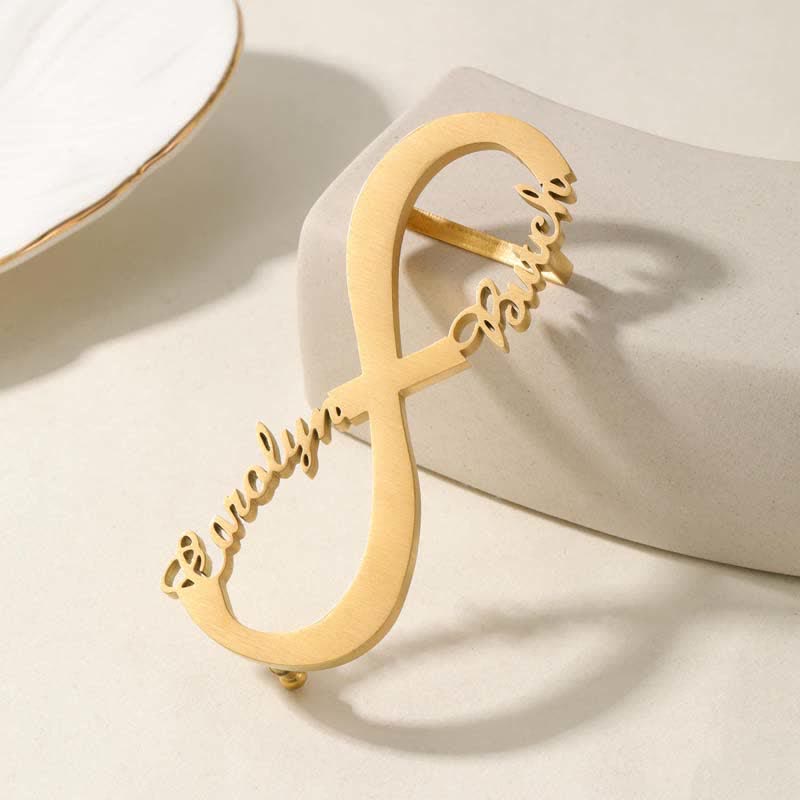 Infinity Note Custom Name DIY Buckle Leather Belt - Image 3