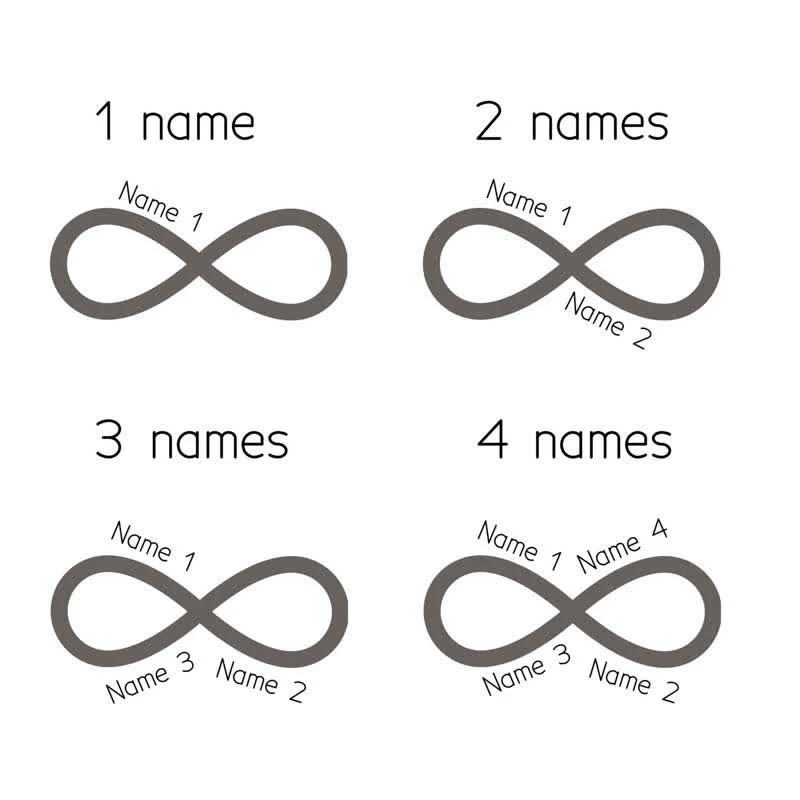 Infinity Note Custom Name DIY Buckle Leather Belt - Image 4