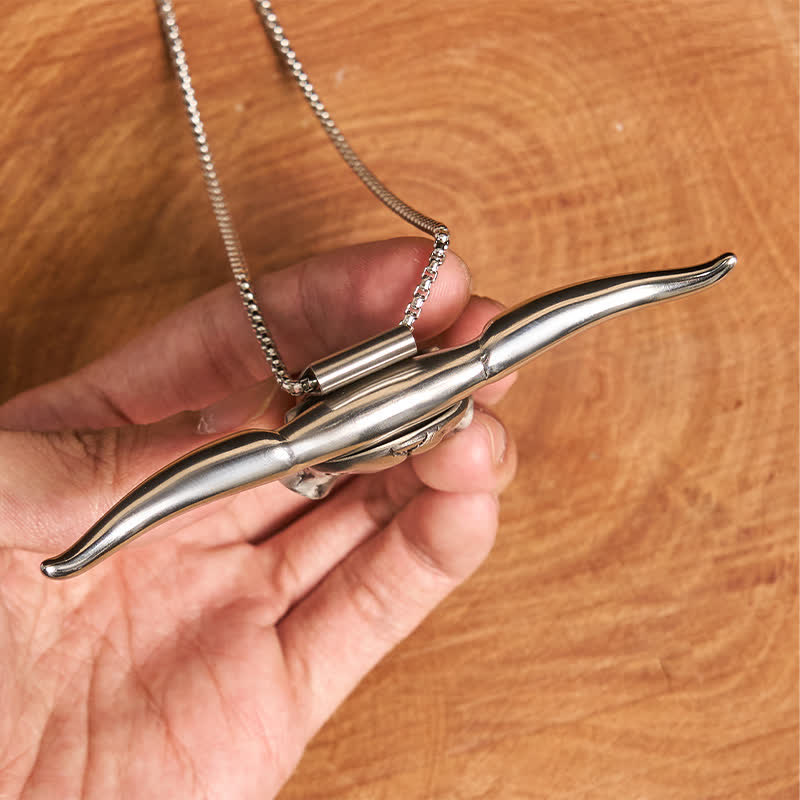 Initial Letter DIY Hidden Knife Belt Buckle Longhorn Pendant Bundle Set - Image 8
