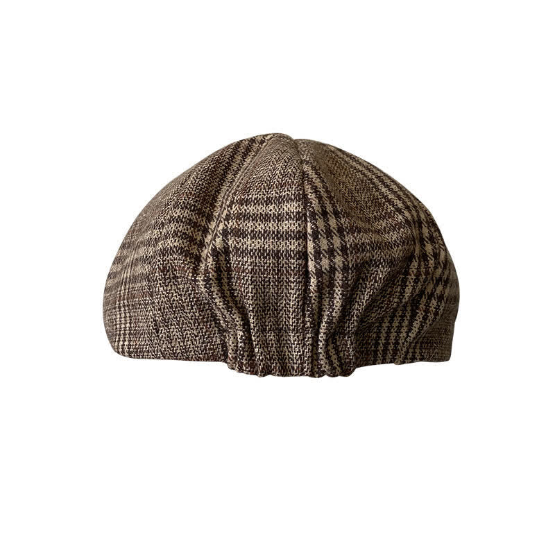Ivy Gentlemen Plaid Octagonal Beret Cap - Image 8