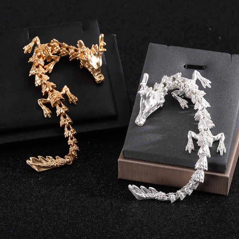 Joint-Movable Dragon Clothing Accessories Articulated Brooch - Image 2