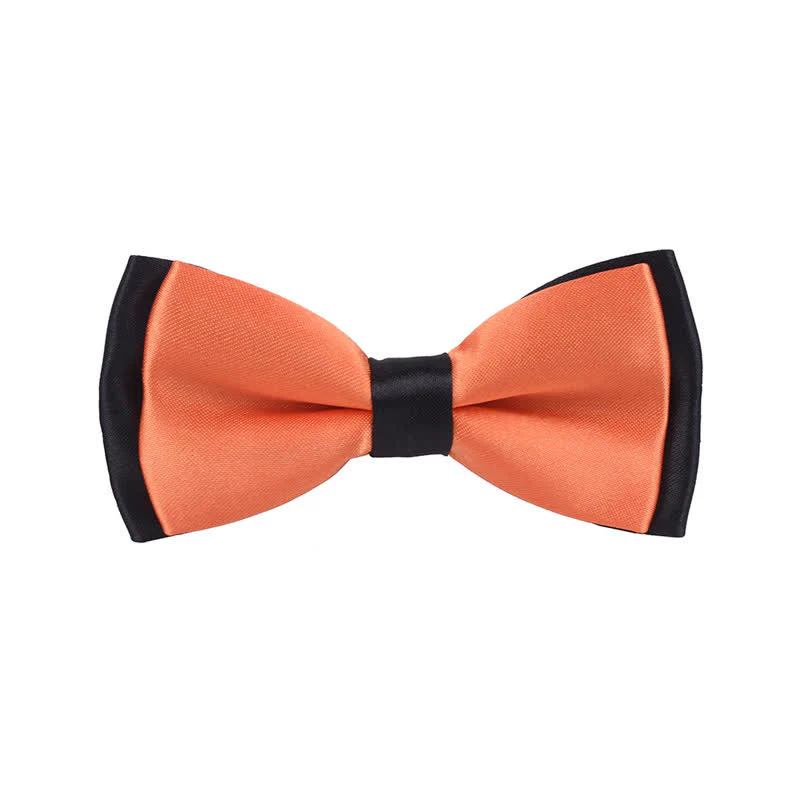 Kid's Classical Two Tone Double Layers Bow Tie - Image 10