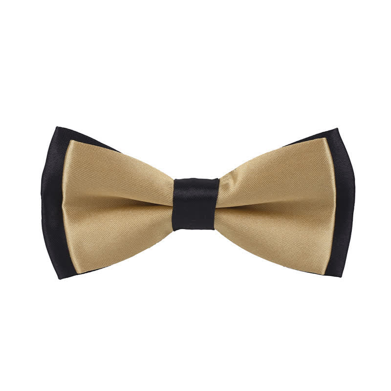 Kid's Classical Two Tone Double Layers Bow Tie - Image 12