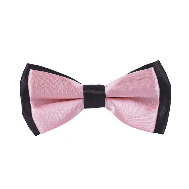 Kid's Classical Two Tone Double Layers Bow Tie - Image 8