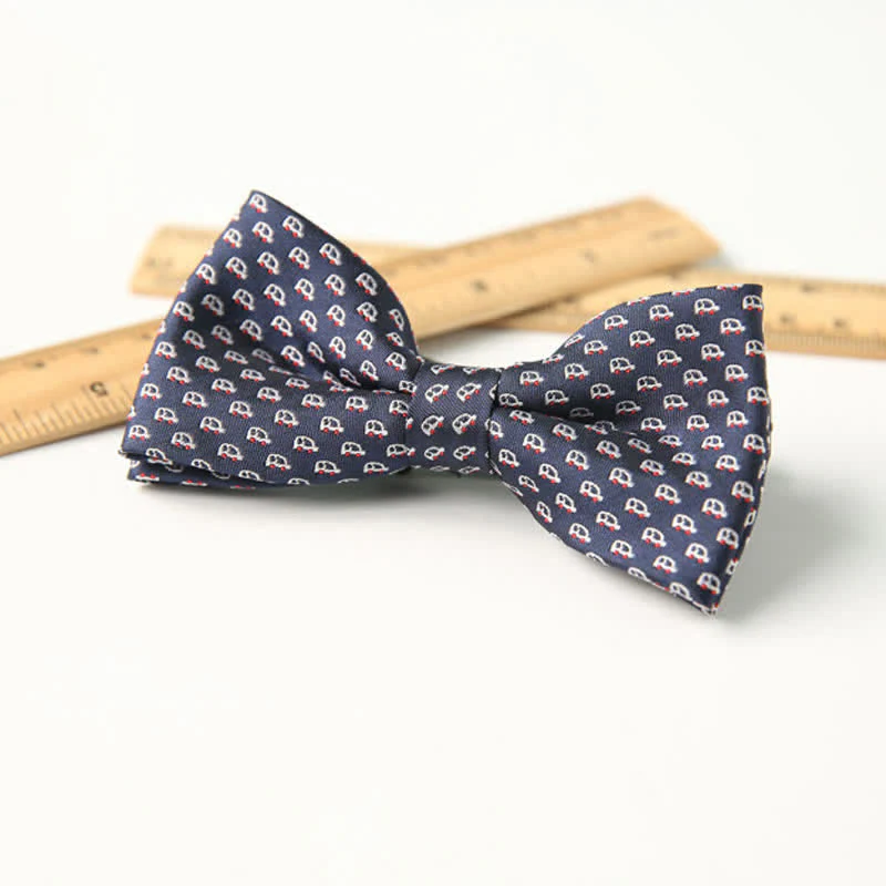 Kid's Cute Printed Double-Layered Stylish Fun Bow Tie - Image 10