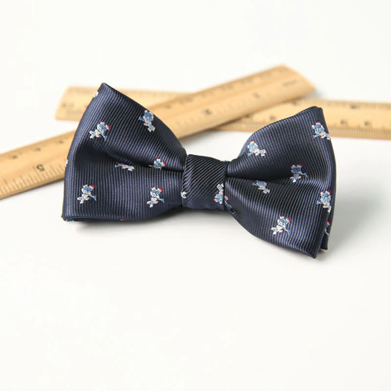 Kid's Cute Printed Double-Layered Stylish Fun Bow Tie - Image 11