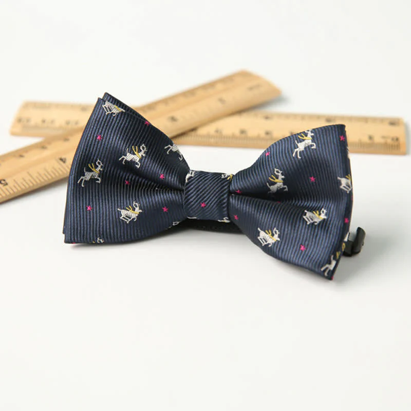 Kid's Cute Printed Double-Layered Stylish Fun Bow Tie - Image 19