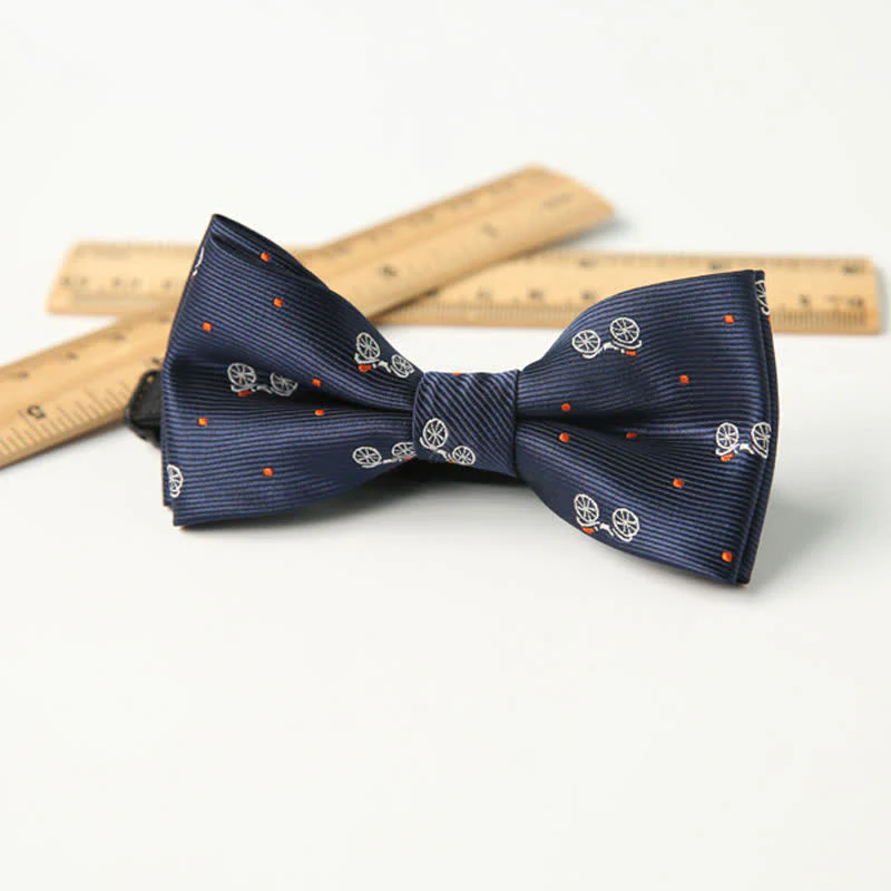 Kid's Cute Printed Double-Layered Stylish Fun Bow Tie - Image 21