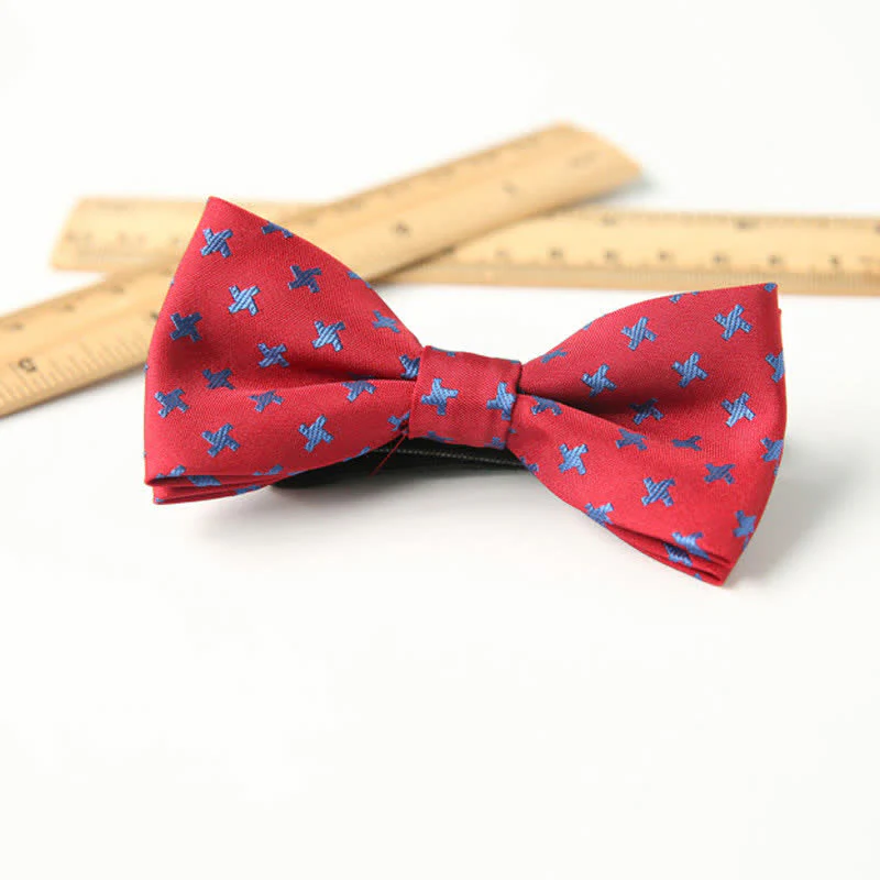 Kid's Cute Printed Double-Layered Stylish Fun Bow Tie - Image 23