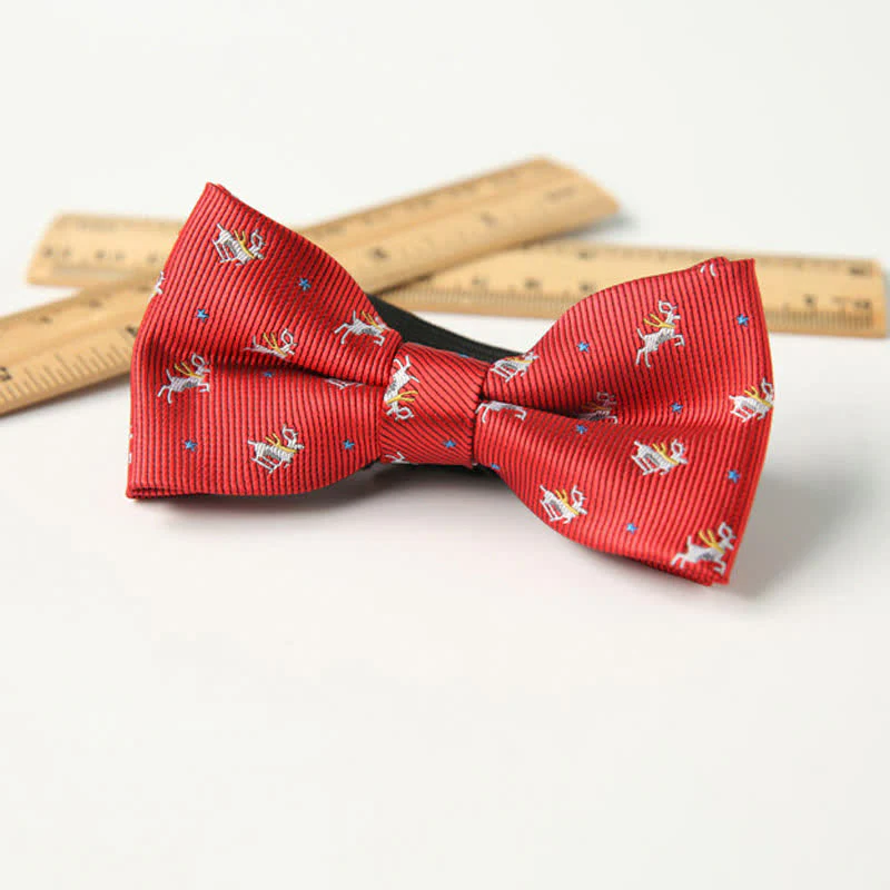 Kid's Cute Printed Double-Layered Stylish Fun Bow Tie - Image 28